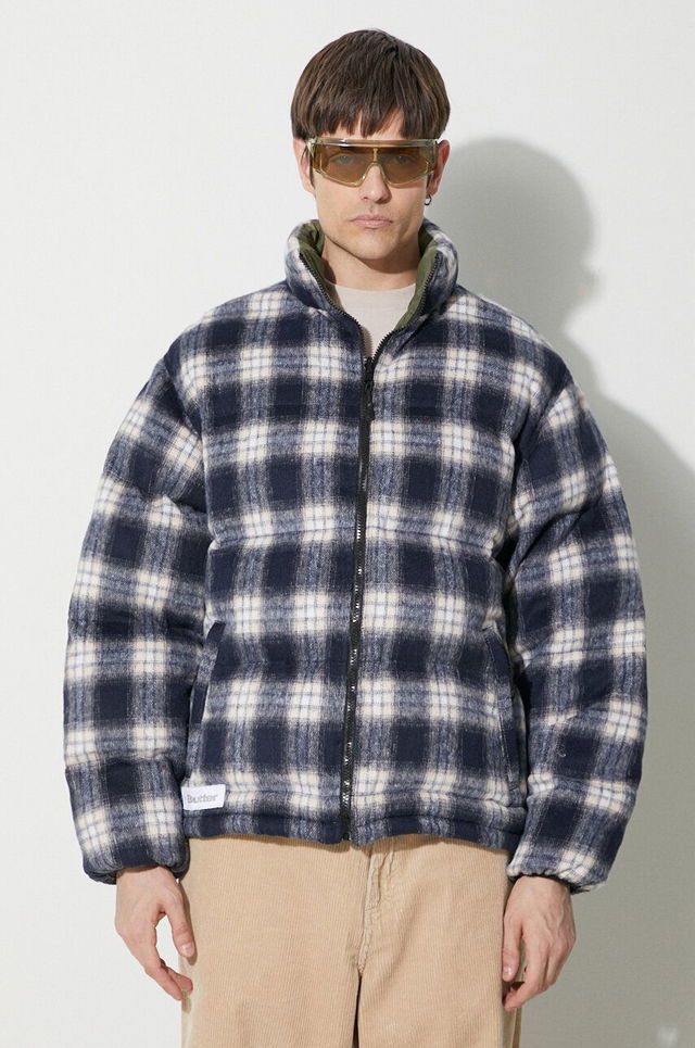 Reversible Plaid Puffer Jacket