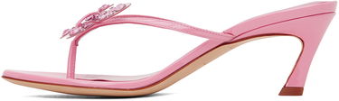 Аксесоари Blumarine Blumarine Butterfly Heeled Sandals Розово | 6A4527PX50900497, 2