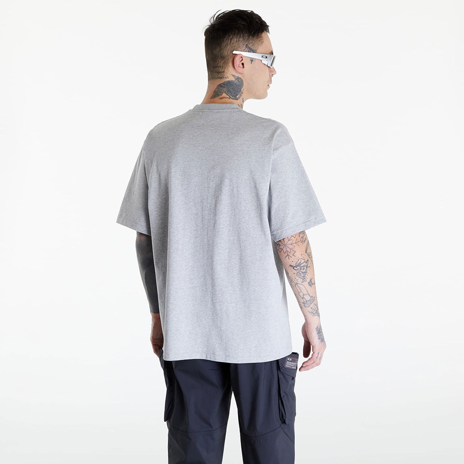 Тениска BAPE A BATHING APE Flora Big Ape Head Relaxed Fit Tee Gray Сиво | 001TEK301312M GRA, 1