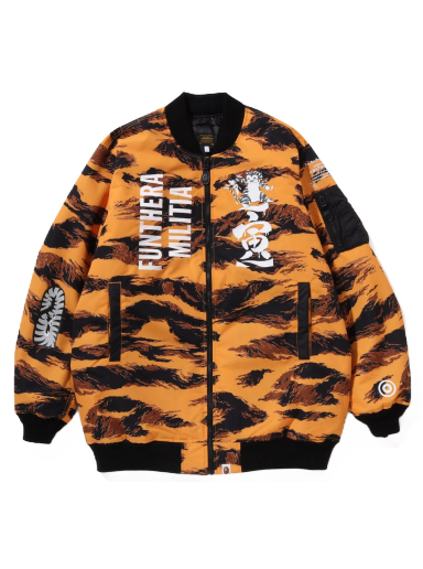 Яке BAPE Tiger Camo Long MA-1 Jacket Оранжево
 | 1I70-141-001