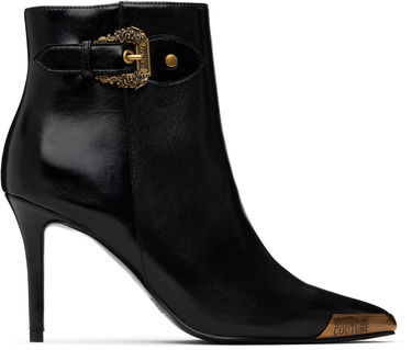 Кецове и обувки Versace Jeans Couture Logo Plaque Ankle Boots Черно | E79VA3S57_EZSC35, 0