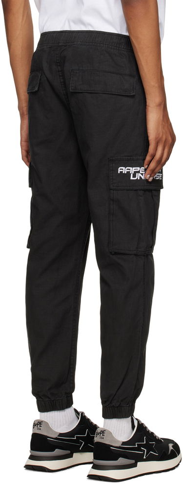Карго панталони AAPE by A Bathing Ape AAPE by A Bathing Ape Embroidered Cargo Pants Черно | AAPPTM6959XXKBKX, 2