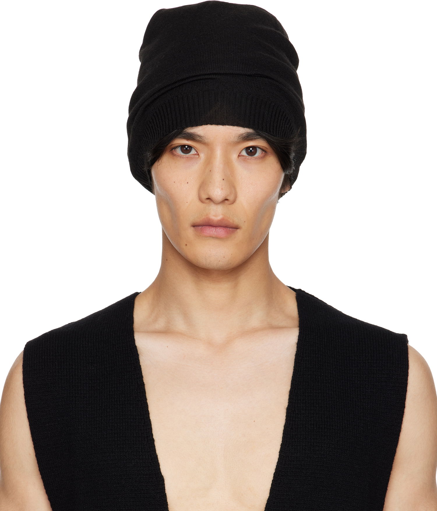 Шапка Rick Owens Rick Owens Concordians Beanie Черно | RU02E1494 M, 0