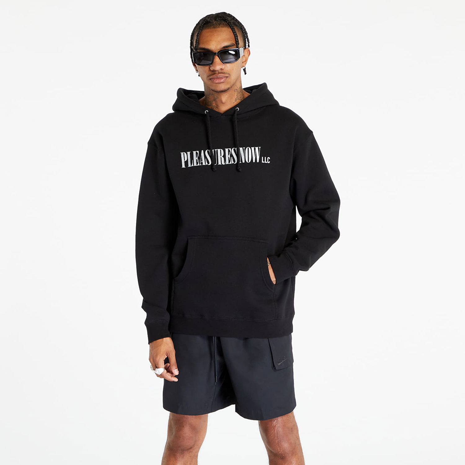 Суитчър Pleasures LLC Fleece Hoodie Black Черно | P23F054 BLACK, 0