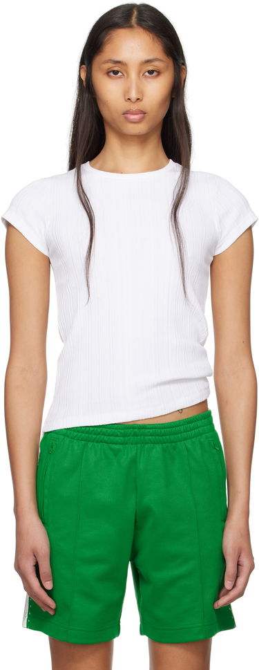 Тениска RE/DONE Hanes Edition 60s Slim Ribbed T-shirt Зелено | 865-02WSLIMTE, 0