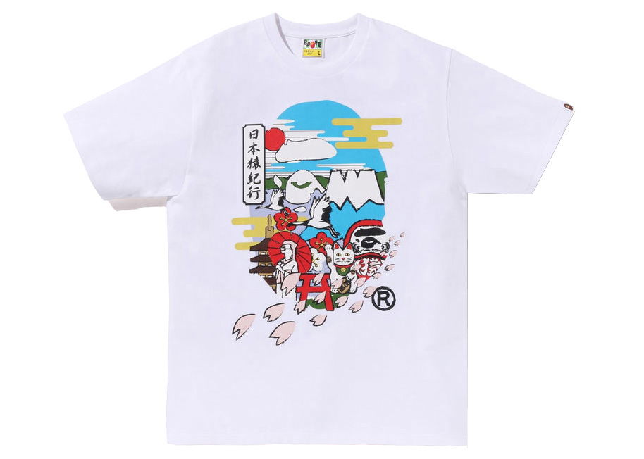 Тениска BAPE Japan Culture Ape Head Tee Бяло | 1J22-110-074, 0