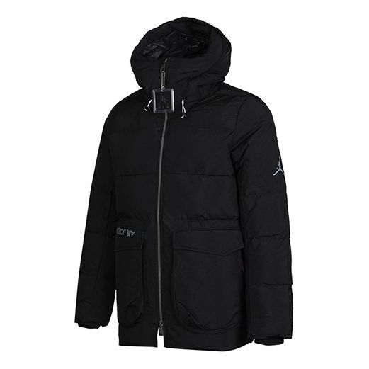 Пухо яке Jordan Jordan Hooded Down Jacket Черно | CK6662-010