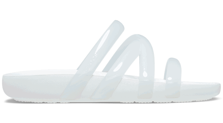 Кецове и обувки Crocs Splash Glossy Strappy Sandals Бяло | 208537-100, 0