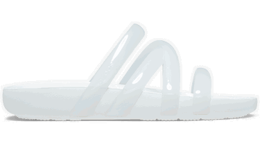 Кецове и обувки Crocs Splash Glossy Strappy Sandals Бяло | 208537-100, 0