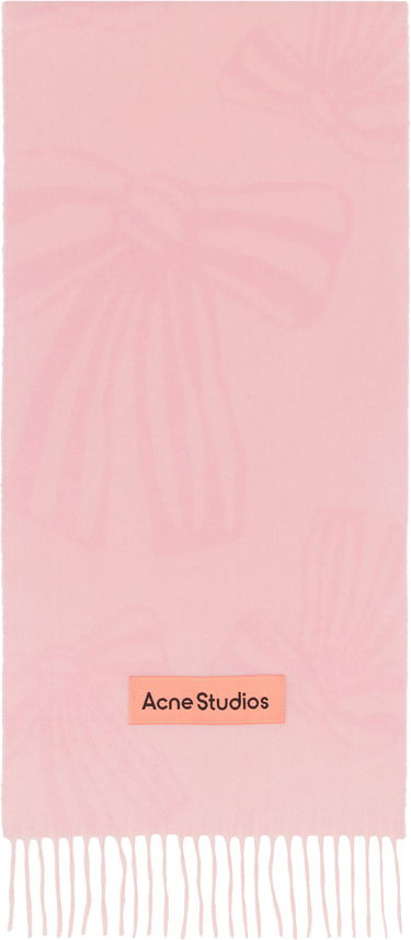 Шал Acne Studios Acne Studios Cashmere Jacquard Scarf Розово | CA0366-, 0