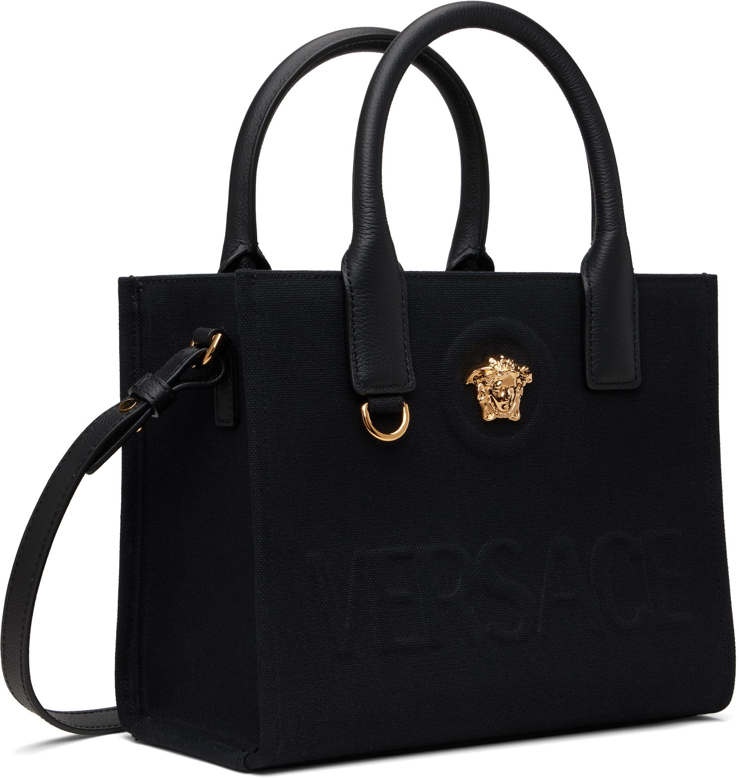Голяма пазарска чанта Versace Versace 'La Medusa' Mini Tote Bag Черно | 1020448_1A03095, 1