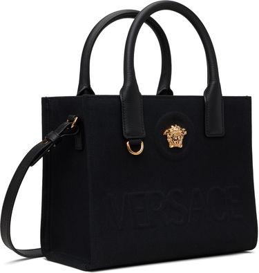 Голяма пазарска чанта Versace Versace 'La Medusa' Mini Tote Bag Черно | 1020448_1A03095, 1