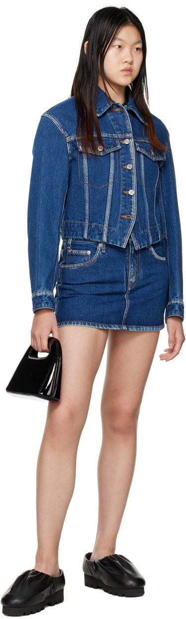 Пола We11done We11done Faded Denim Miniskirt Синьо | WD-DS3-22-372-W-BL, 3