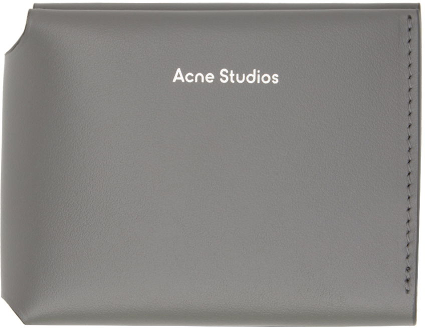 Портфейл Acne Studios Trifold Wallet Сиво | CG0097-, 0