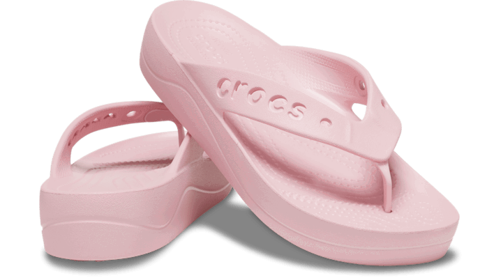 Кецове и обувки Crocs Baya Platform Flip-Flops Розово | 208395-606, 1