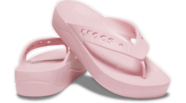 Кецове и обувки Crocs Baya Platform Flip-Flops Розово | 208395-606, 1