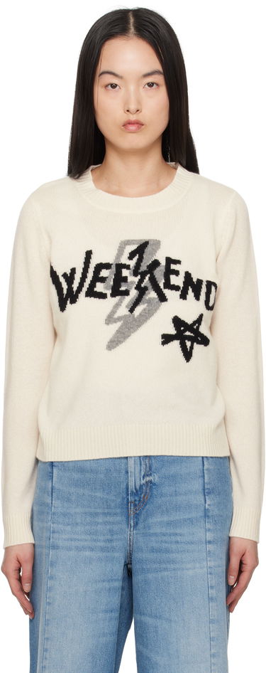 Пуловер Max Mara Weekend Max Mara Kansas Graphic Print Sweater Бяло | 2515361011600, 0