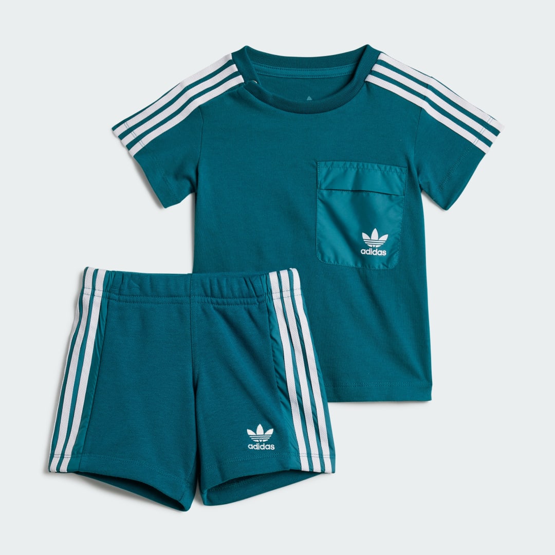 Комплект adidas Performance Kids' Shorts and Tee Set Зелено | IY4017, 0