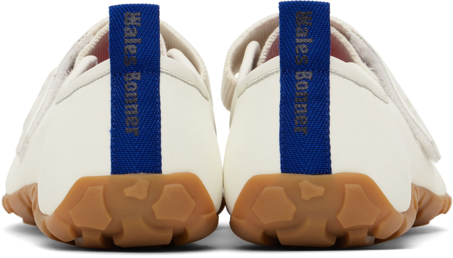 Облекло Wales Bonner Wales Bonner Mary Jane Flats Бяло | WBM44550B-21122, 1