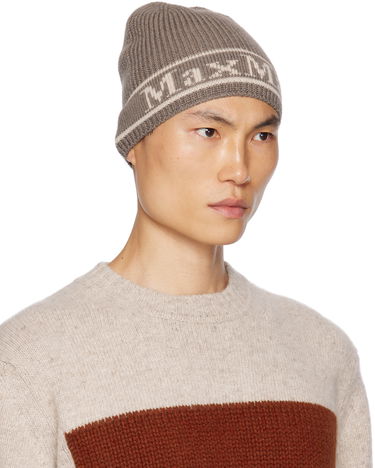 Шапка Max Mara Max Mara Educata Knit Beanie Сиво | 2345761233600, 1