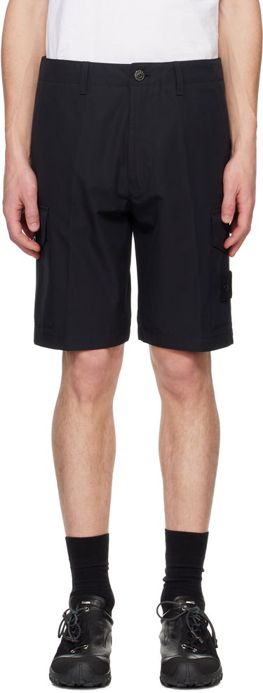 Къси панталони Stone Island Stone Island Organic Cotton Canvas Cargo Shorts Черно | K1S15 L100014 S00F1, 0