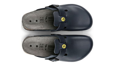 Кецове и обувки Birkenstock Boston ESD Natural Leather Narrow Fit Черно | 61388, 2