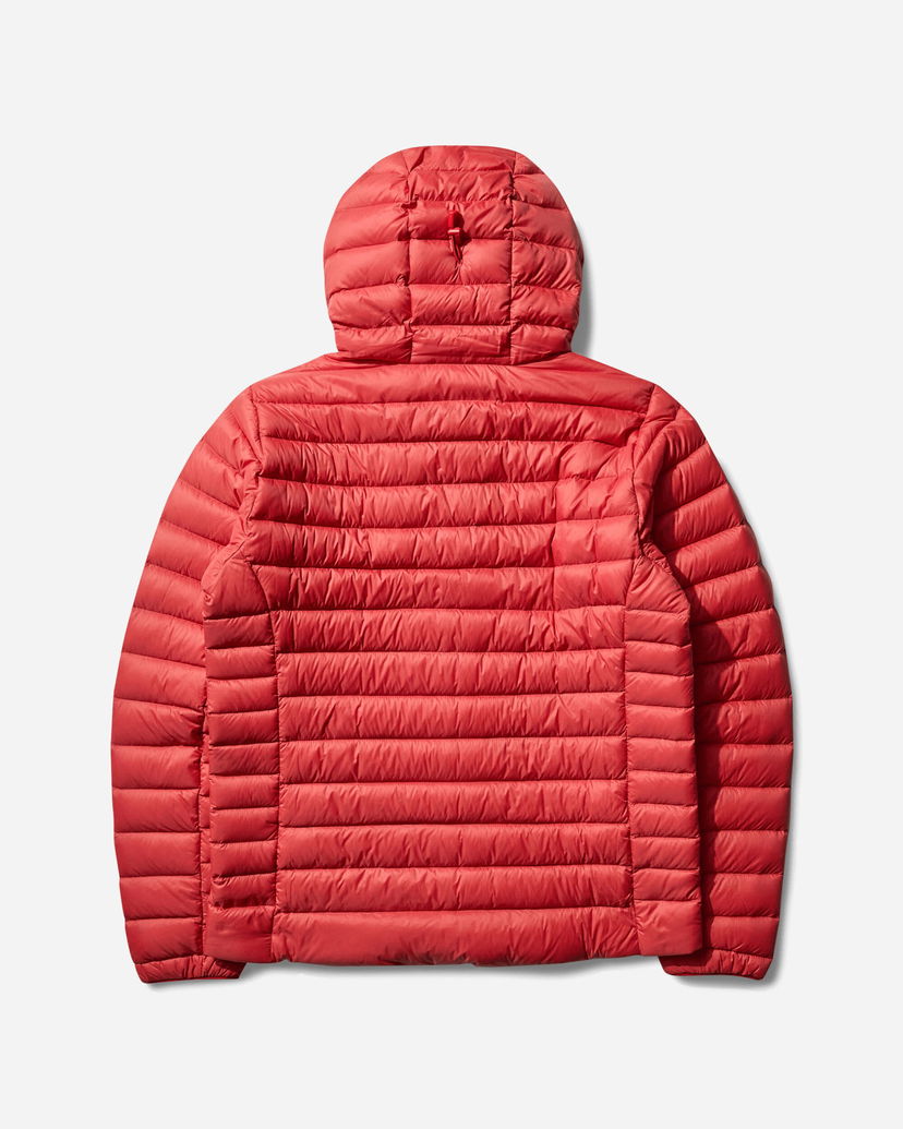 Пухо яке Patagonia Down Sweater Hooded Jacket Червено | 84702 AMRE