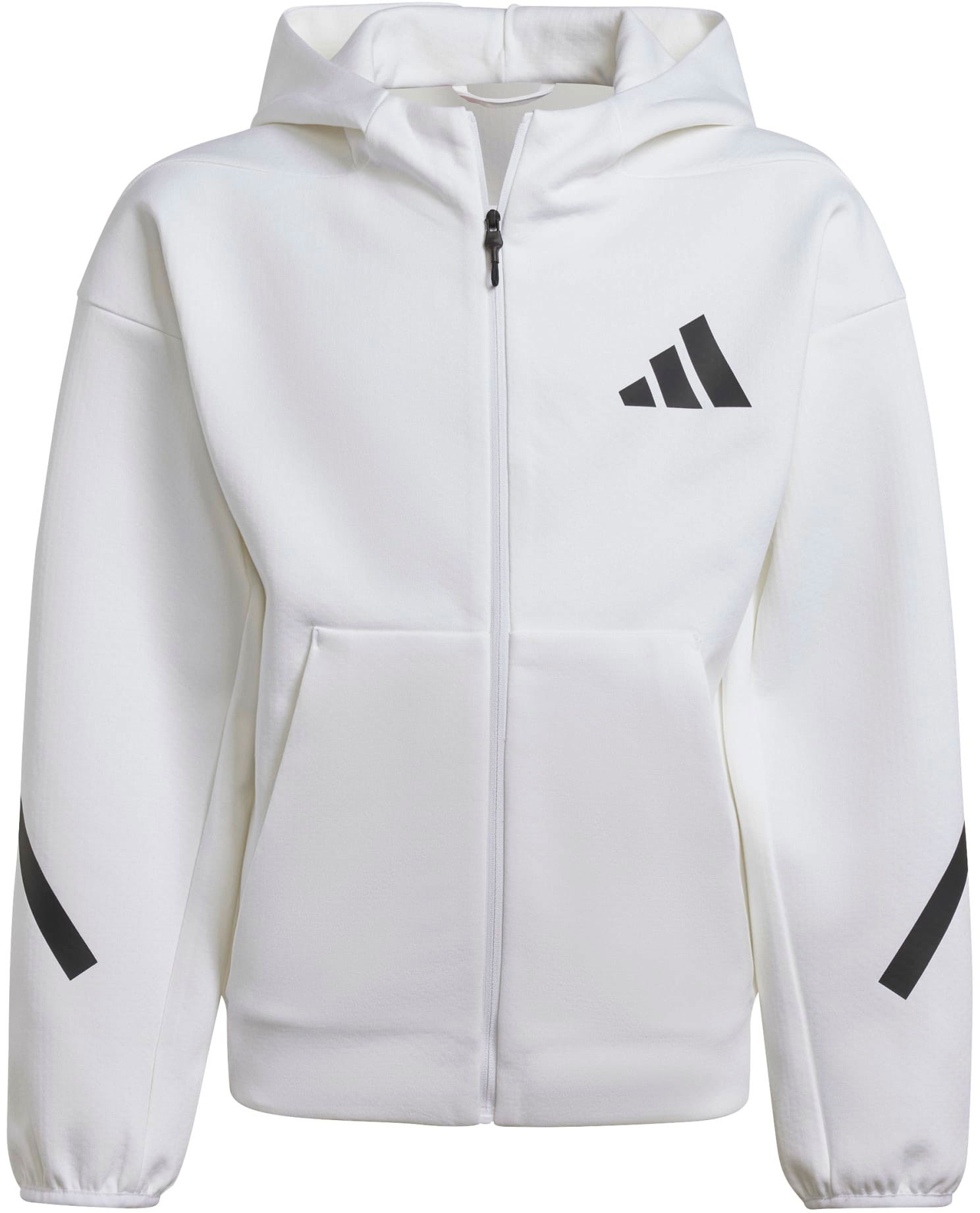 Суитчър adidas Originals J Z.N.E. Full-Zip Hoodie Бяло | jj4147, 1
