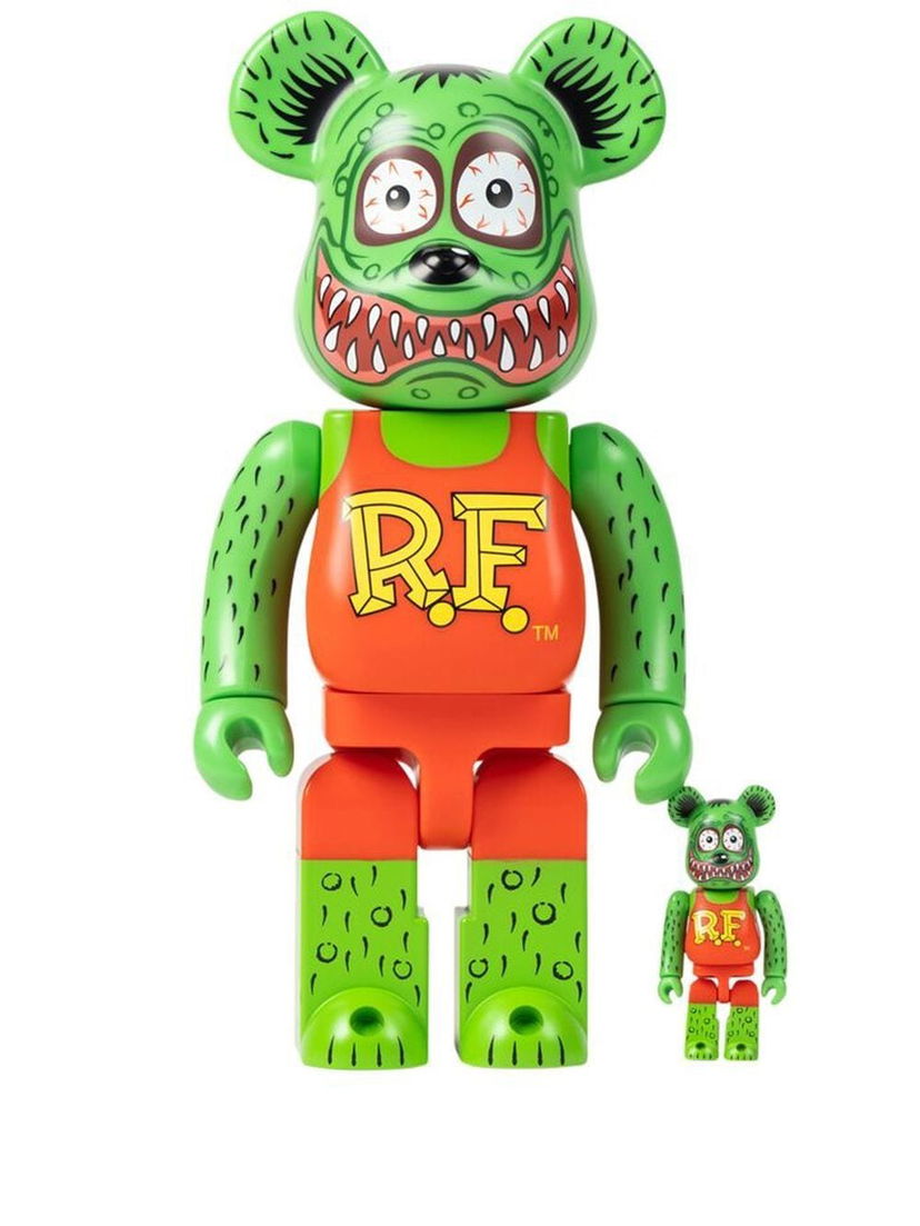 Колекционерско Medicom Toy BE@RBRICK Rat Rink 100% and 400% figure set - Green Зелено | MEDI008119435373