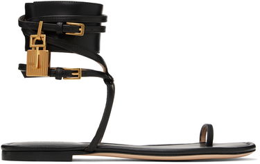 Аксесоари Tom Ford TOM FORD Soft Calf Ankle Wrap Sandals Черно | W3669-LCL002G, 0