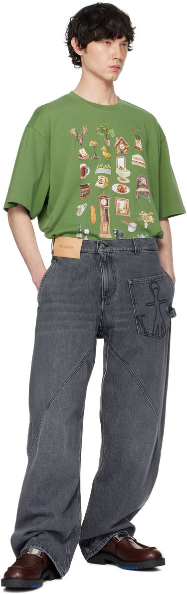Дънки JW Anderson JW Anderson Twisted Workwear Denim Jeans Сиво | DT0110-PG1745, 3