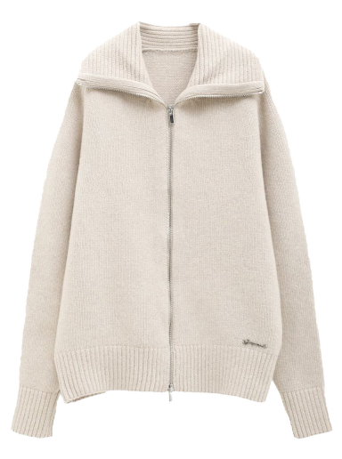 Суитчър Jacquemus Le Cardigan Meunier Zip Сиво | 226KN064-2116-150
