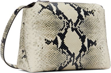 Чанта през рамо Khaite KHAITE Lina Snakeskin Crossbody Bag Бежово | H4010-803, 1