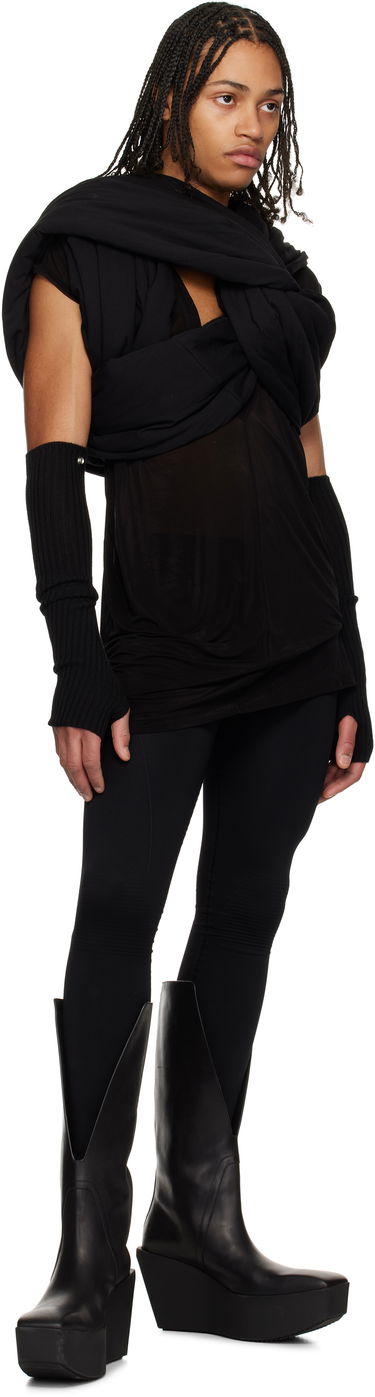 Ръкавици Rick Owens Rick Owens Hollywood Rasato Knit Arm Warmers Черно | RU01E5488 WS, 2