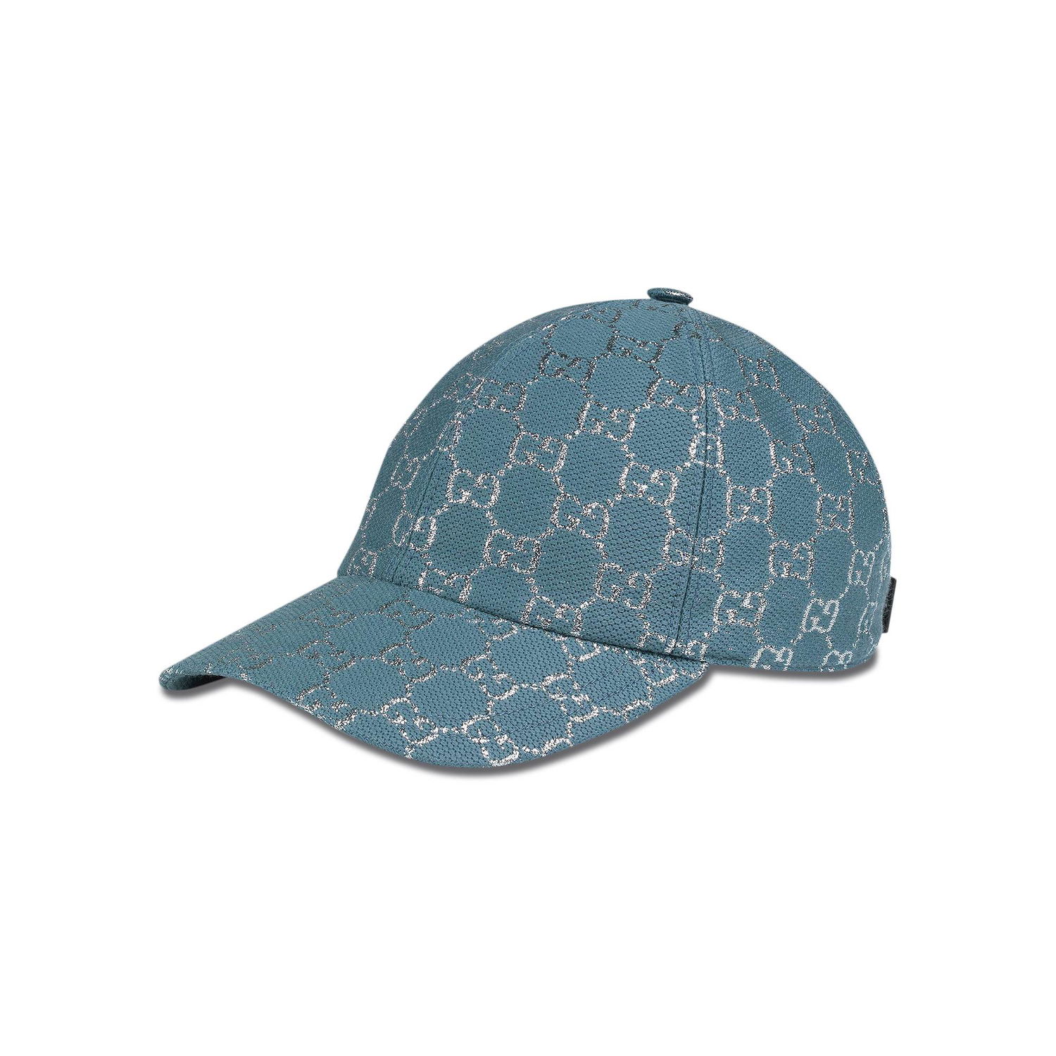 Шапка с козирка Gucci GG Lamé Baseball Cap Тюркоазено | 631953 3HK75 4660, 1