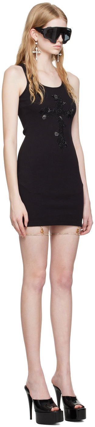 Pокля Blumarine Embroidered Mini Dress Кафяво | P344A034A, 4