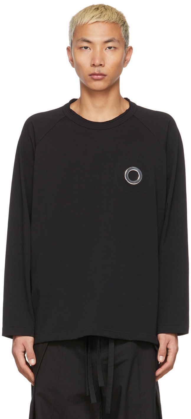 Тениска Craig Green Eyelet Long Sleeve T-Shirt Черно | CGSS22CJETSS03, 0