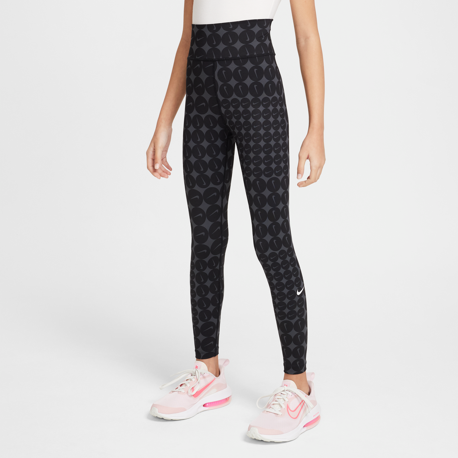 Клинове Nike Nike One Dri-FIT High-Waisted Leggings Черно | HF8228-010, 1