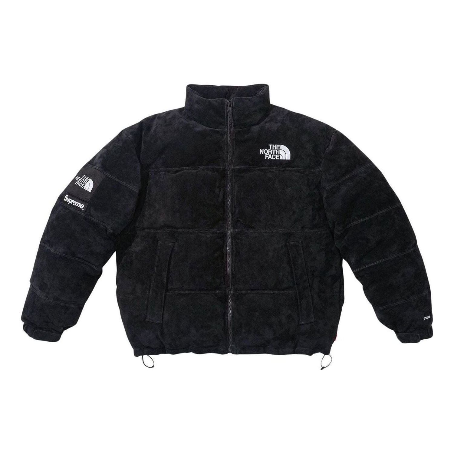 Пухо яке Supreme North Face Suede Nuptse Jacket Черно | SUP-FW23-213, 0