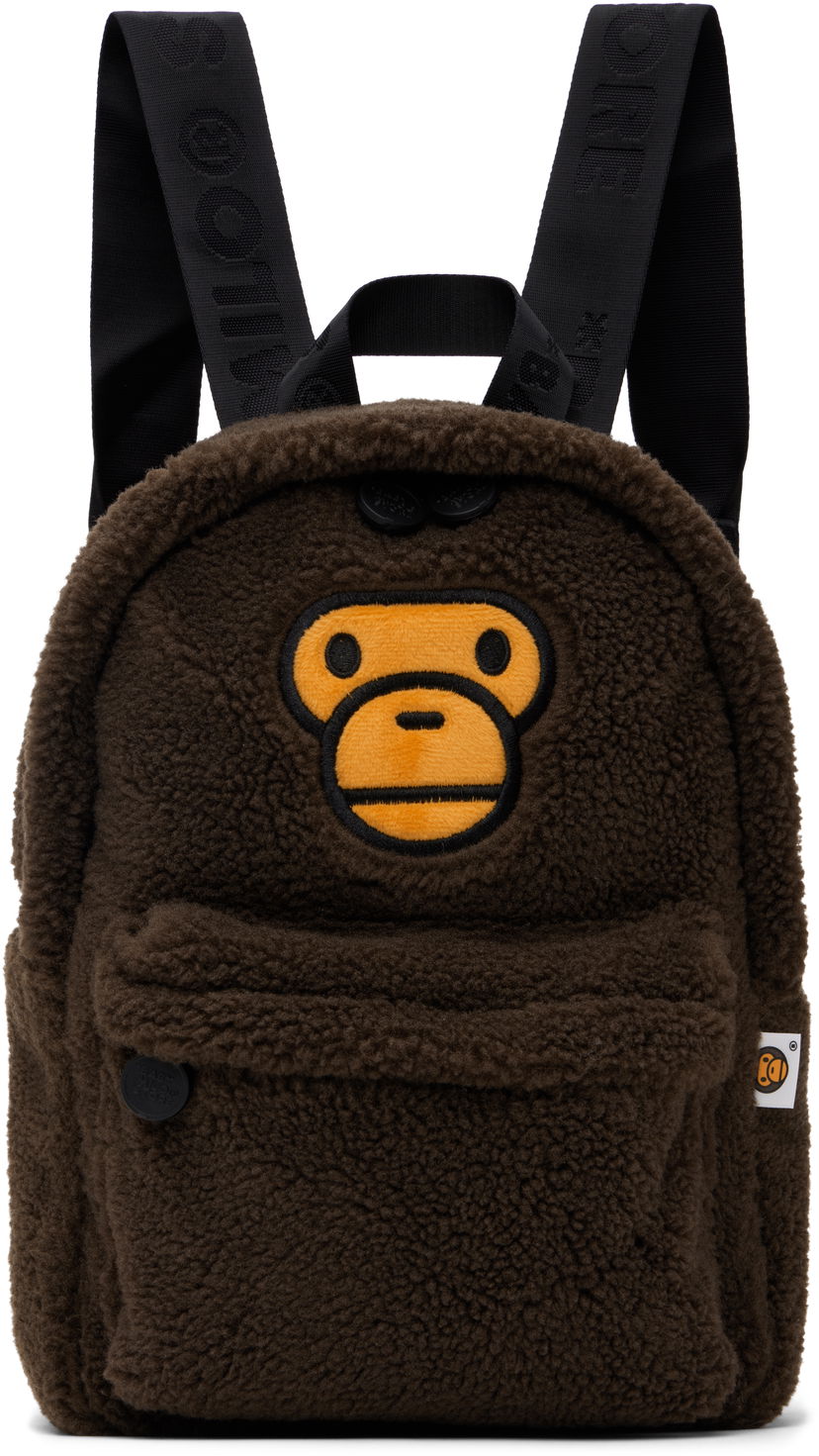 Раница BAPE Mini Fur Backpack Кафяво | 0MXBGW4233XXN