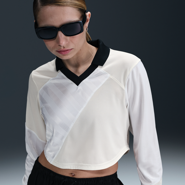 Съкратен топ Nike NSW Street Long Sleeve Crop Jersey Бяло | HF9507-100, 1