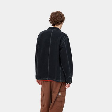 Палта Carhartt WIP OG Chore Coat "Black heavy stone wash" Черно | I031896_89_60, 4