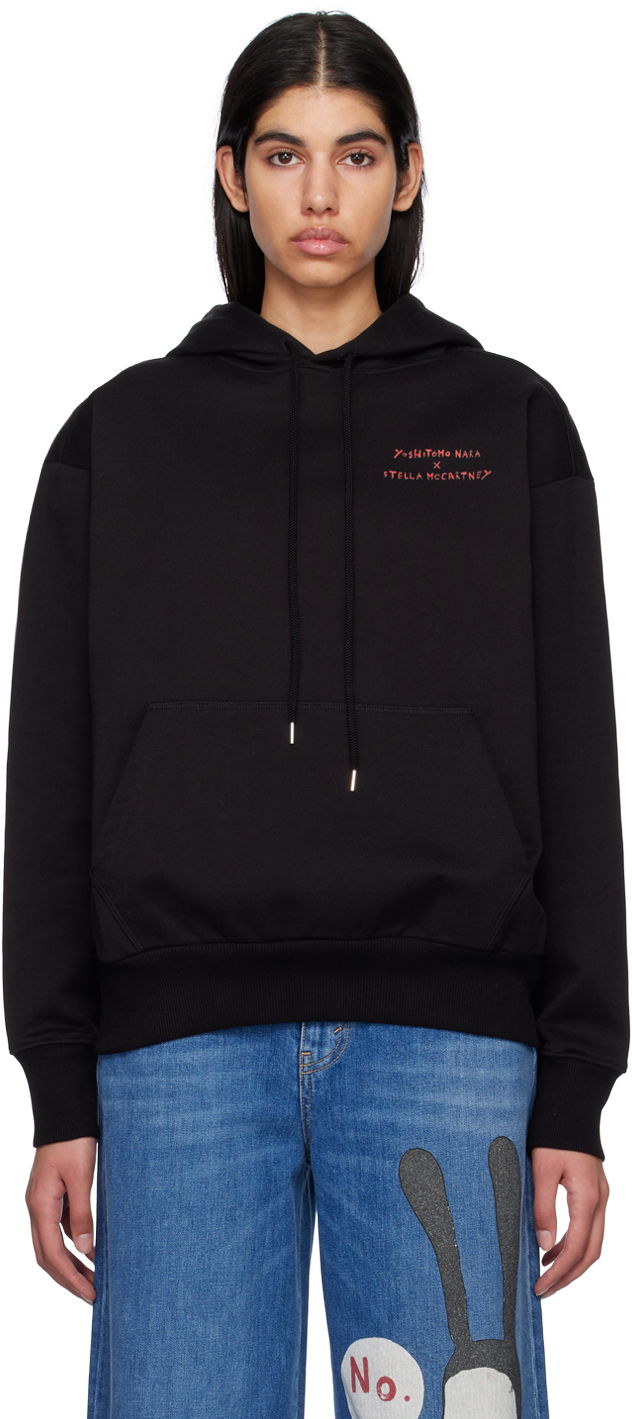 Суитчър Stella McCartney Printed Twins II Hoodie Черно | 6018463SNP43, 0
