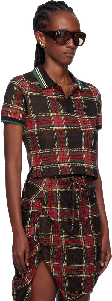 Поло тениска Vivienne Westwood Vivienne Westwood Classic Cropped Plaid Polo Многоцветен | 1H010003-J009T-, 1