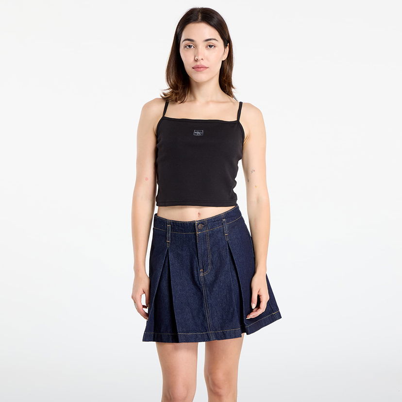 Потник CALVIN KLEIN Woven Label Rib Crop Black Черно | LV047C908G UB1