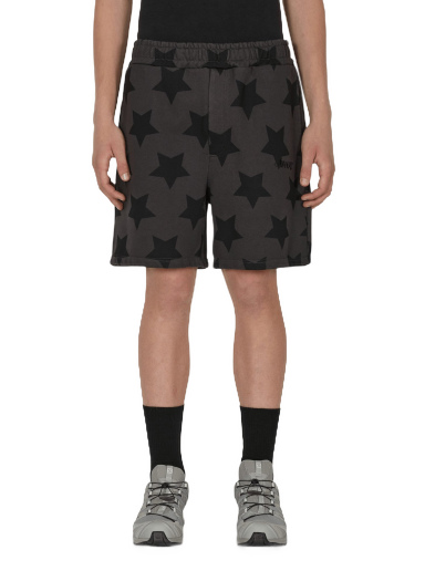 Къси панталони Awake NY Star Printed Sweatshorts Черно | AWK-SP22-SH001 CHARCOALBLACK