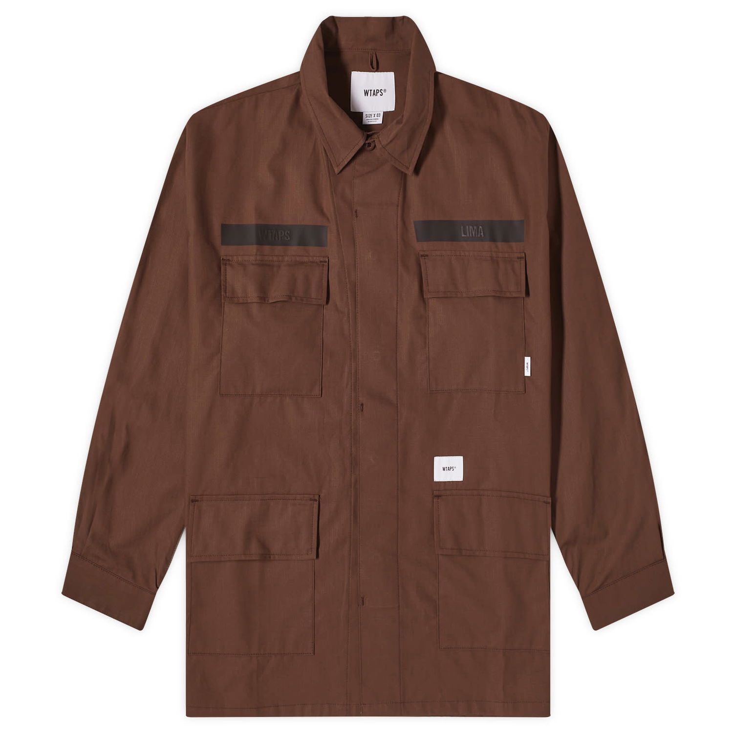Яке WTAPS 17 Shirt Кафяво | 241WVDT-SHM01-BRW, 0