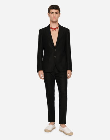 Панталони Dolce & Gabbana Dolce & Gabbana Linen Pants Черно | GY6IETFU4LFN0000, 1