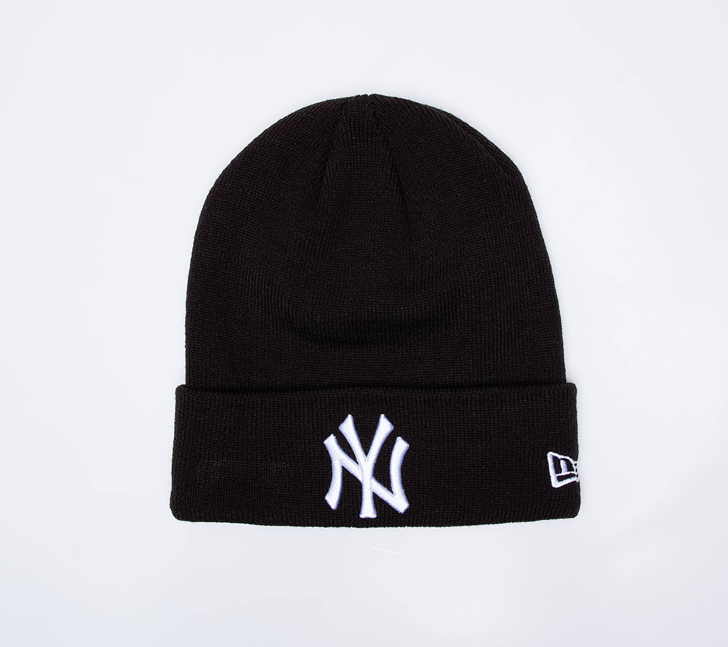 Шапка New Era MLB Essential Cuff Knit Beanie NY Черно | 12122728, 0