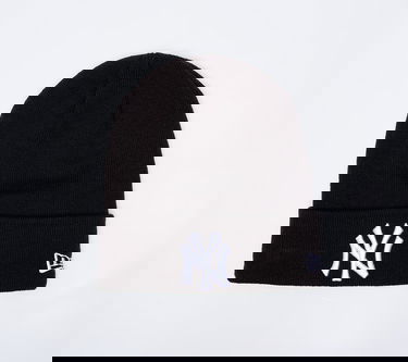 Шапка New Era MLB Essential Cuff Knit Beanie NY Черно | 12122728, 0